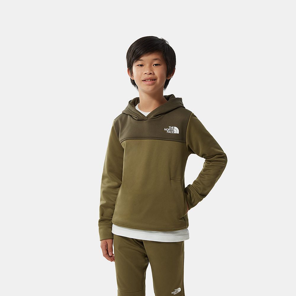 The North Face Hoodie Boys Australia - The North Face Surgent Olive Green Running & Training (XPN-83